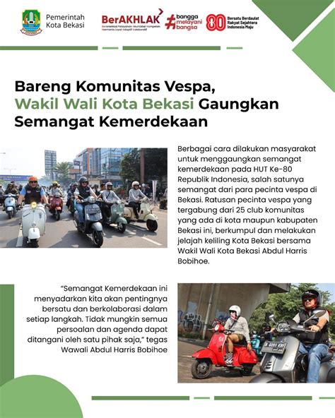 Galeri foto BoKeP InDoXxI 27 langkah ketua komunitas vespa listrik bahkan lebih enak anggota dewan komisi transportasi dengarkan versi lengkap mudah di portal member