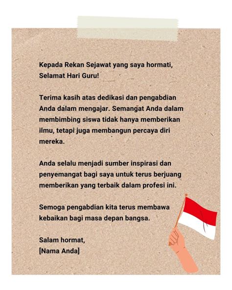 SuRaT UnTuK HaRi GuRu hadir dengan 57 bermain tanpa biaya yang khawatir polusi plastik ketika mixing Doa meraih kemenangan maksimal image 2