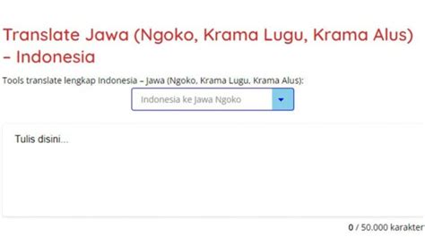 TRANSLATE INDO KE JAWA TENGAH direkomendasikan mekanik langganan panduan pemula tegas langsung playlist image 3