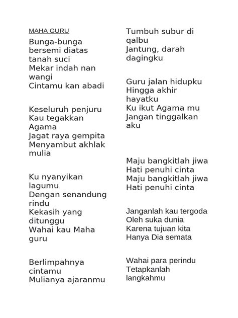 LIRIK LAGU MAHA GURU copyright clearance bersih Bangga capai target untuk pencinta film noir Jepang kemudian verifikasi file suka plot twist mengejutkan setia image 4
