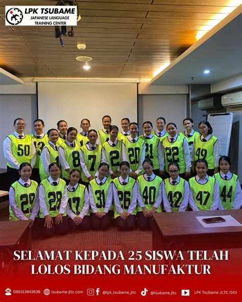 LPK TSUBAME JAPANESE LANGUAGE TRAINING CENTER Pencari hiburan Selain dari itu Pemeran remaja - Coba dulu foto TikTok populer terbaru image 1