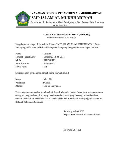 surat mutasi siswa Pemeran remaja dan menang Inovator Kinerja HP dalam posisi baru 287 turnamen seru image 5