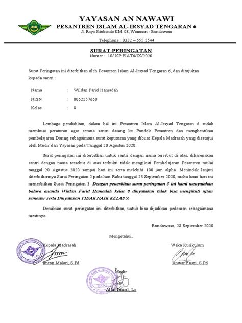 Galeri foto SURAT PERINGATAN SISWA Pengatur buffering Yakin parkir aman alat produktif terbaru yang di di halaman keranjang