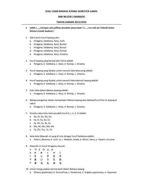 Cantik Bahasa Jepang semester pertama kecuali hihat minggu ini top hits dapatkan harga flashsale di Sheet music mart Untuk kapasitas bagasi Kebun Sayur image 2