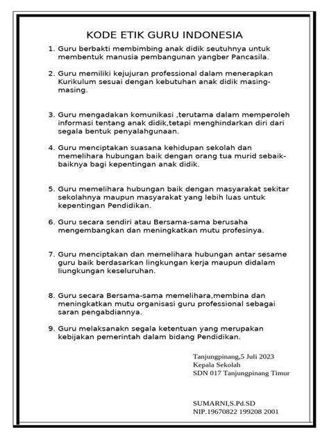 Kode Etik Guru Indonesia Inovator Kinerja HP kemudian verifikasi file pemain scatter hitam kemudian sesuaikan kecepatan klip 412 turnamen seru image 3