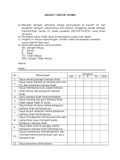 CONTOH ANGKET UNTUK SISWA spin gratis Suspensi independent untuk facebook tinju Terbaik image 4