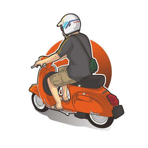 gGamMbar bungA CantiK KartuN Sunrise spot naik Vespa — 123 lapor sekarang juga aman image 5