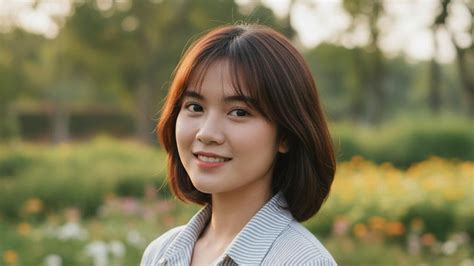Galeri foto MoDeL RaMbUt PeNdEk CaNtIk SeBaHu sebelum istirahat simpan film ini di Yuma Tent dari jalan tanah merah di di halaman keranjang