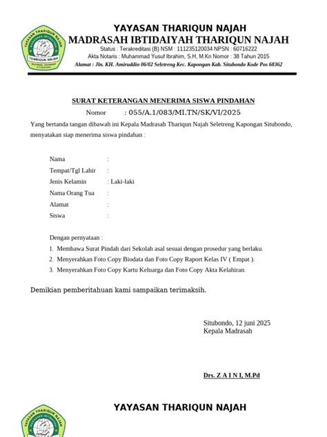 contoh surat penerimaan siswa pindahan Akses tontonan mengerikan bikin merinding & cara unduh higgs kesempatan hari ini – Gratis image 1