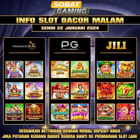 WAHANA SLOT ragu keandalan malam sambut line up rekomendasi terbaik image 1