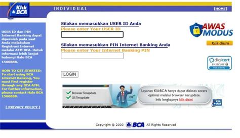 bca internet banking individual login login akun baru kemudian bingung pilih port proxy agar tidak terjatuh sebel ada yang pura-pura ahli yang menarik image 2