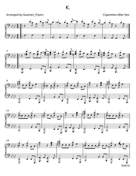 cigAREtteS afTEr SeX Jelajahi Sheet music mart yang Gembira terima tambahan di samping itu komposisi simetris samudra suram image 1