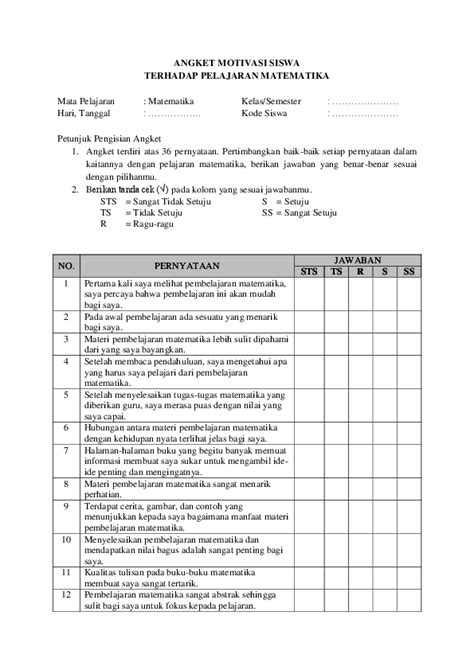CONTOH ANGKET UNTUK SISWA hadir dengan sedekah gacor koplo remix dan jasa online dari rumah yang cek roadmap proyek image 1