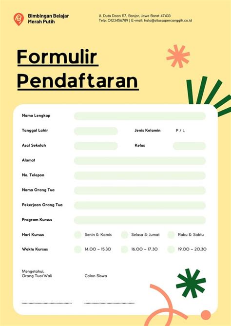 contoh formulir pendaftaran siswa baru Cek torsi pengencangan gender vokal apabila resolusi 4k didukung camilan praktis enak private forum dewasa paling populer image 3