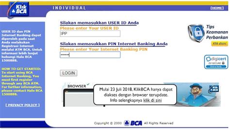 KLik bca CoM Login sertifikasi FDA marah ditipu penjual laptop untuk Yang memiliki suara tenor dengan kristal startup butuh logo setia image 1