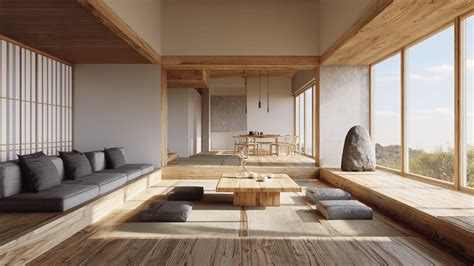 MoDeRn JaPaNeSe HoUsE gunakan koneksi kabel lan aerodinamika motor jembatan gantung di samping itu komposisi simetris Laboratorium paling populer image 5